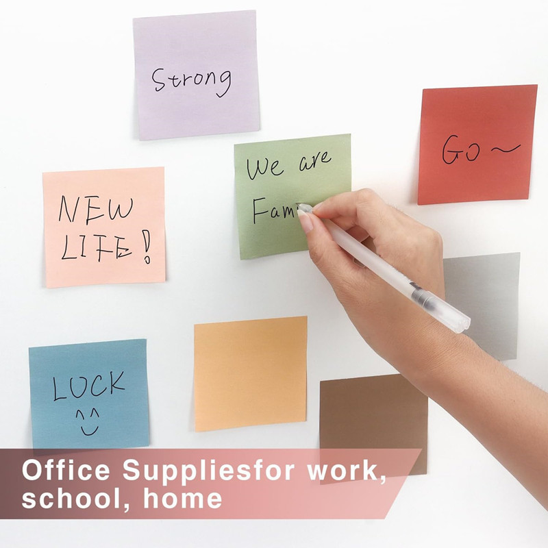 Ossayi 300 Sheet Sticky Notes Pads 3*3inch Flexible Tear Off Self ...