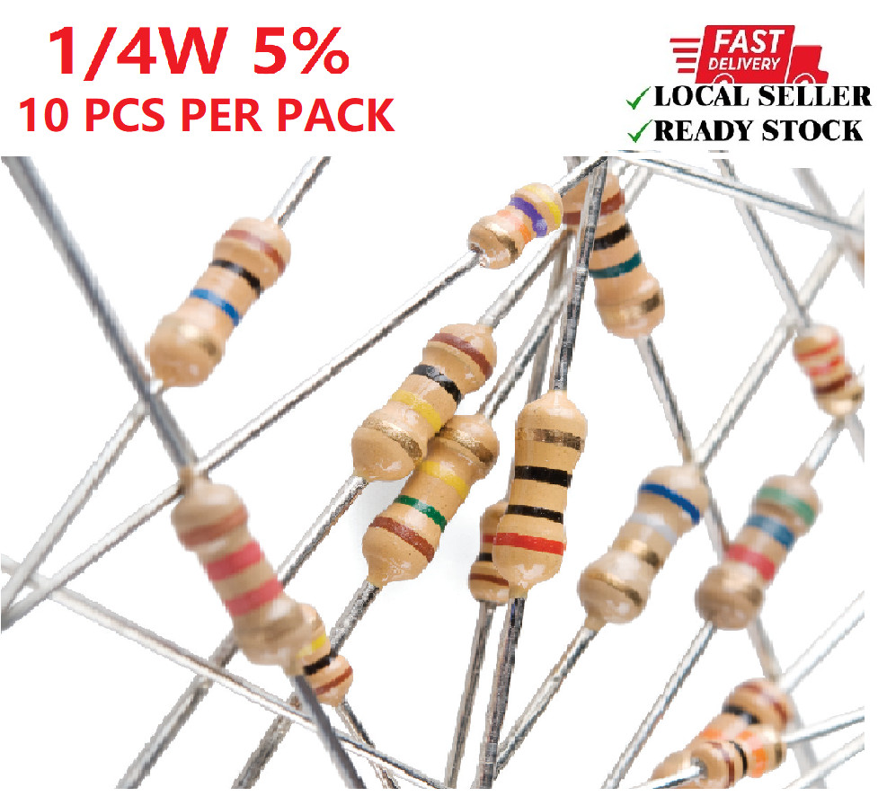 (10pcs) Resistor 1K ~ 10K 0.25watt 1/4W ±5% | Shopee Malaysia