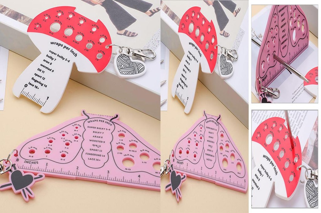 ZNCE_ Sewing Ruler for Knitting Practical Knitting Ruler for Smaller