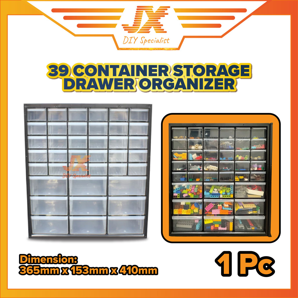 39 Multipurpose Heavy Duty Small Hardware Accessories Storage Drawer ...