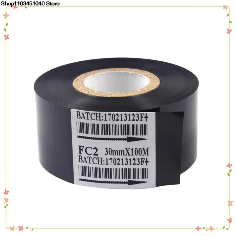 FC2 Thermal Printer Ribbon Ink Thermal Transfer Ribbon Round Black Belt ...