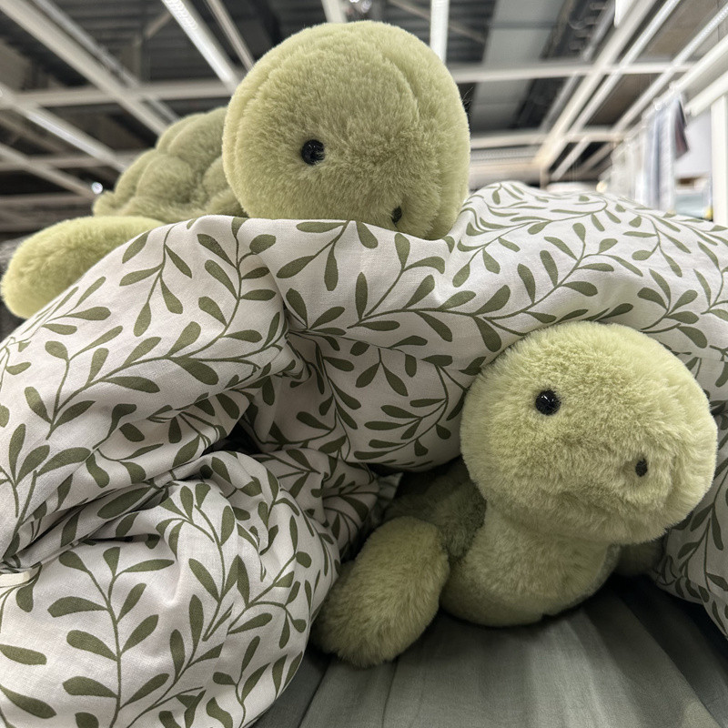 Cartoon Little Turtle Plush Doll Green Turtle Stuffed Sea Animal Plush ...