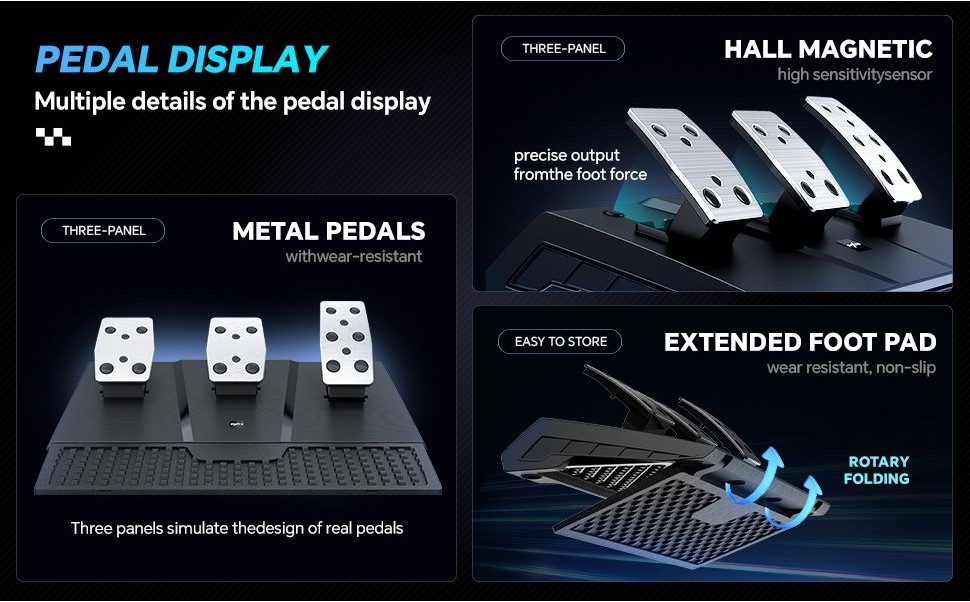 PXN V9 Gen 2 Simulator Racing Wheel Pedal Shifter Set for PC, Xbox ...