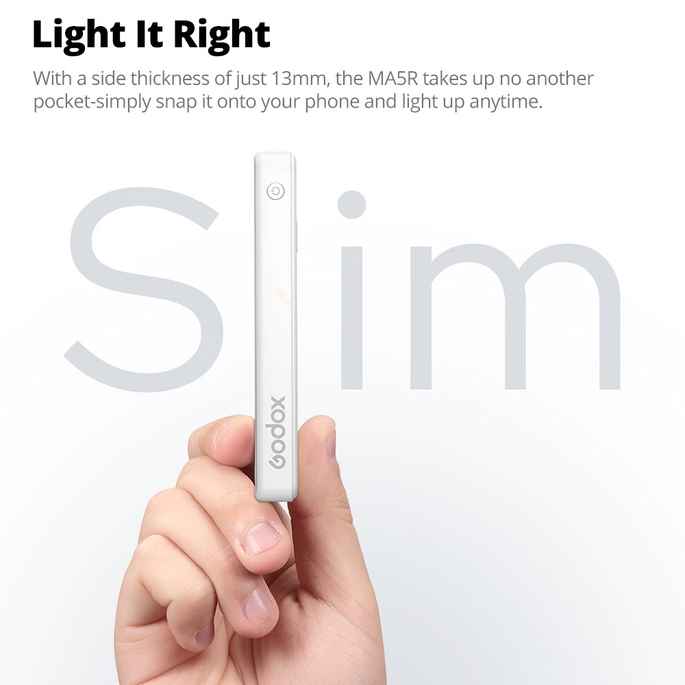 Godox Godox MA5R Magnetic Charging Selfie Light For Phones, Full