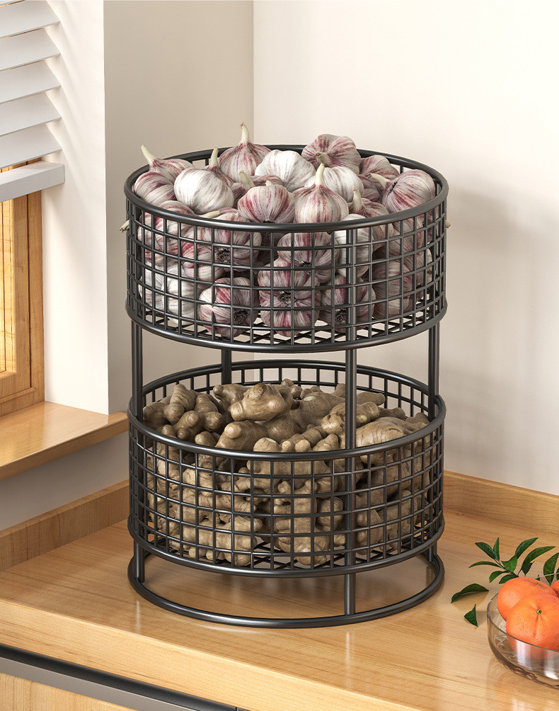 Onion Ginger Garlic Storage Rack Kitchen Put Garlic Wall-Mounted ...