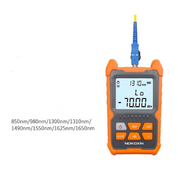 in stock Mini Fiber Optical Power Meter 8 Wavelengths with LED Light ...