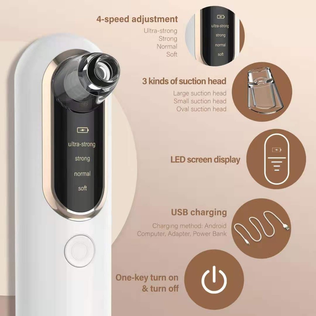 New Product Beauty Instrument Electric Blackhead Acne Cleaner Facial ...