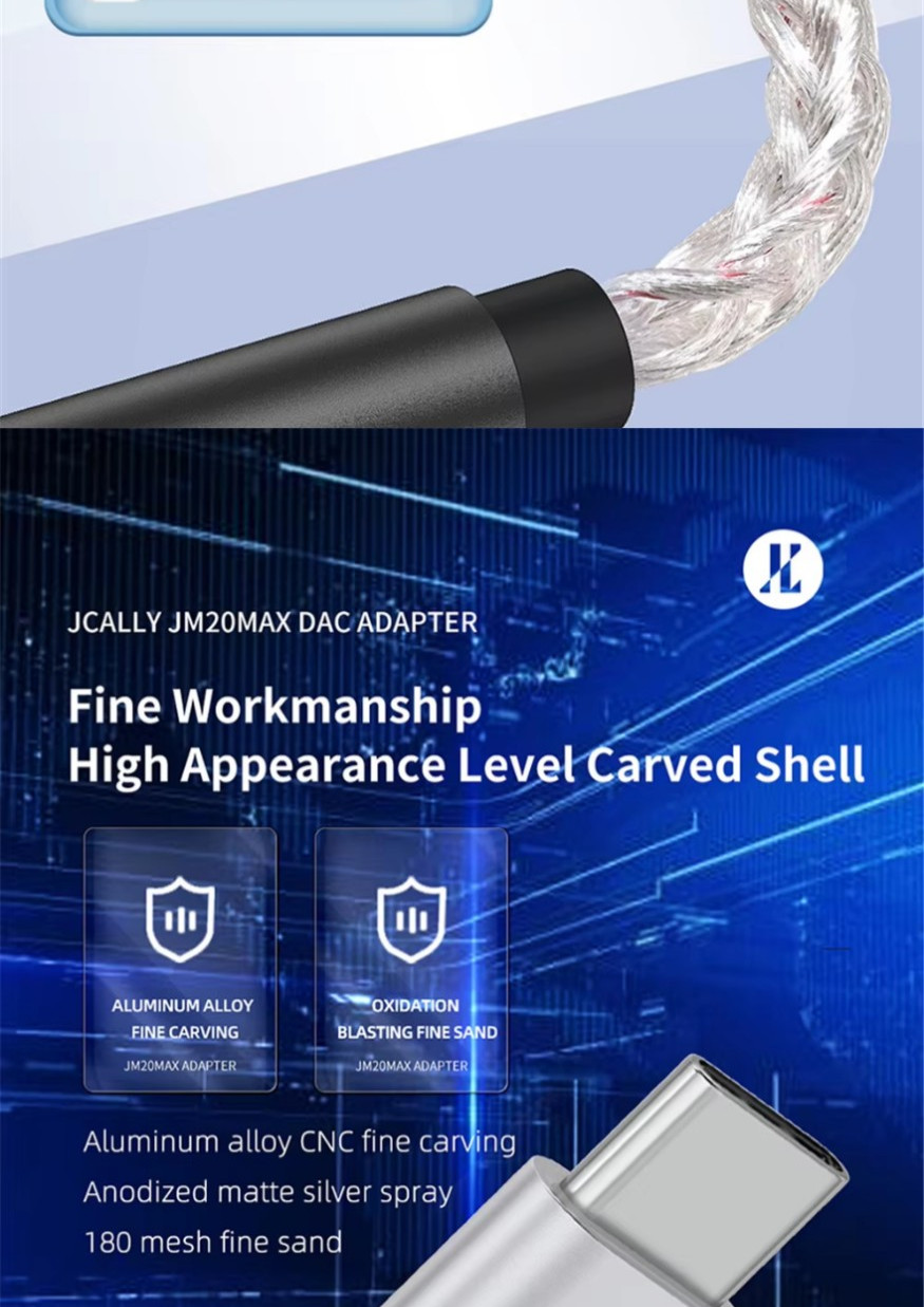JCALLY JM20 Max, Portable DAC/AMP: CS43131 + SGM8262 Dual-Chip, USB-C ...