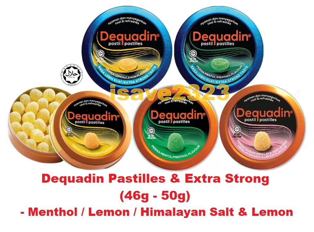 [HALAL] Dequadin Pastilles & Extra Strong Cool & Refreshes (46g-50g ...