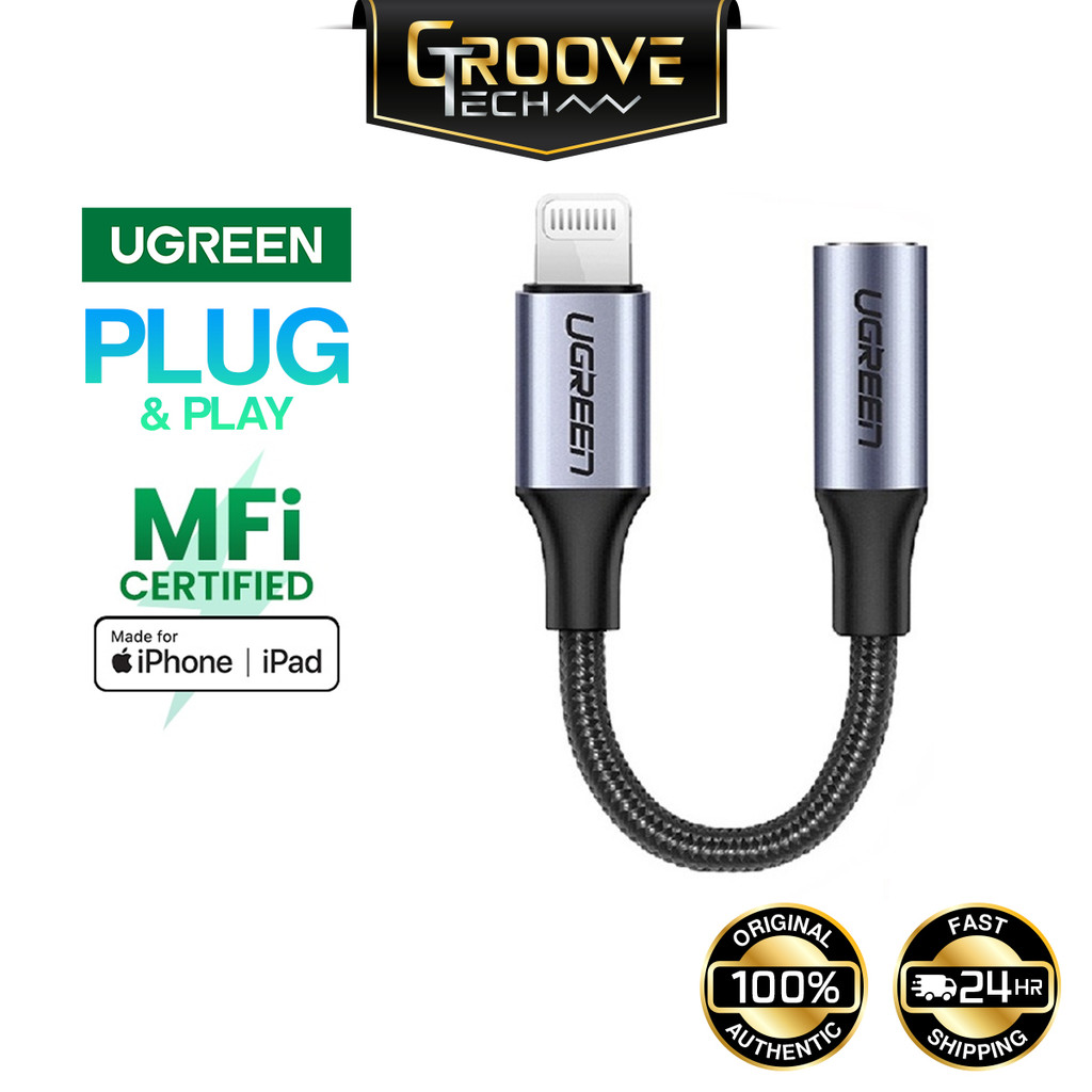 UGREEN MFi Lightning to 3.5mm Audio Jack AUX Cable Headphone Adapter