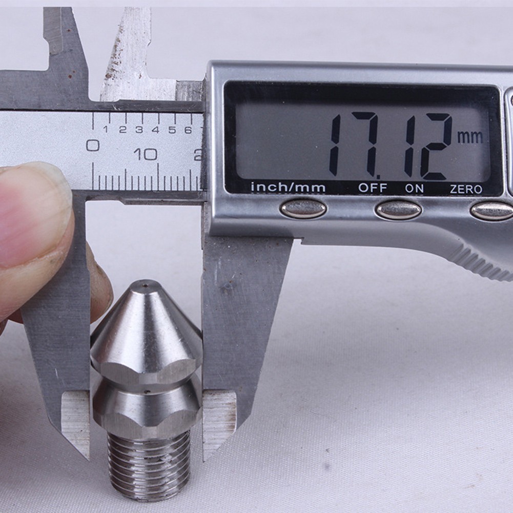 [JTFY] Pressure Washer Drain Sewer Cleaning Jetter Nozzle 7 Jets Male 1