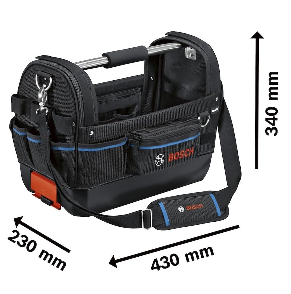 BOSCH GWT 20 Professional Open Top Tool Bag 1600A025L6 (GWT-20 / GWT20 ...