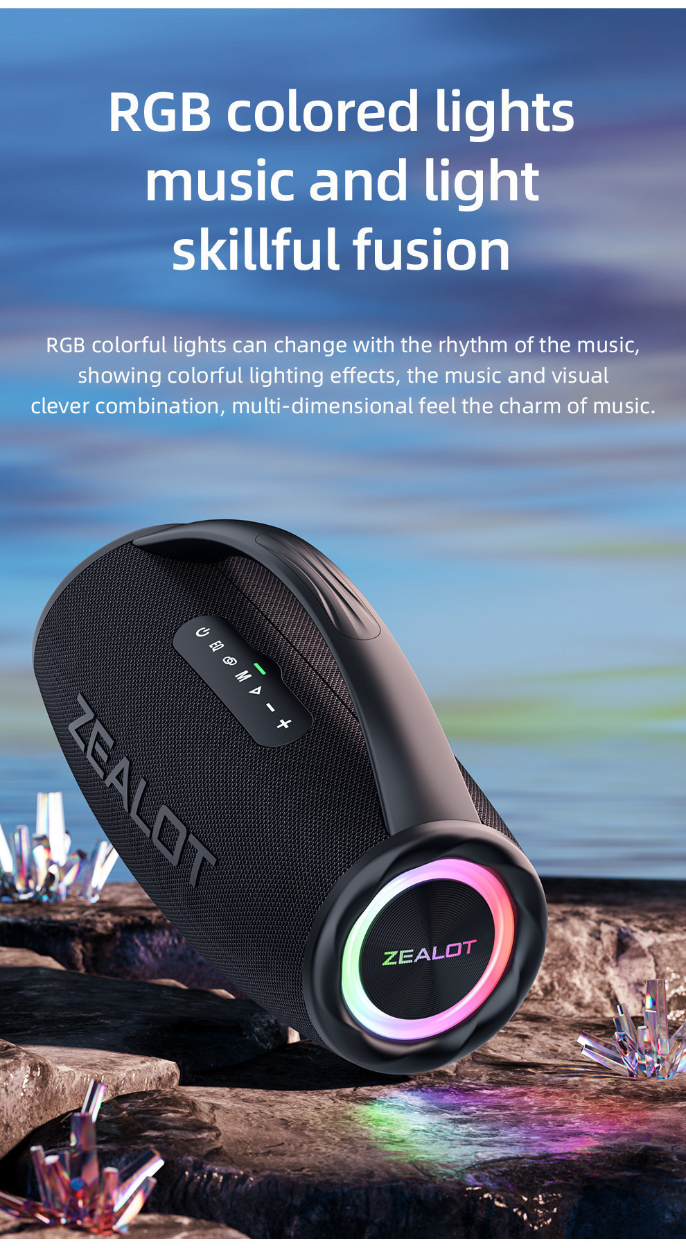 [Reday Stock]ZEALOT S97 80W Wireless speaker, Outdoor Portable ...