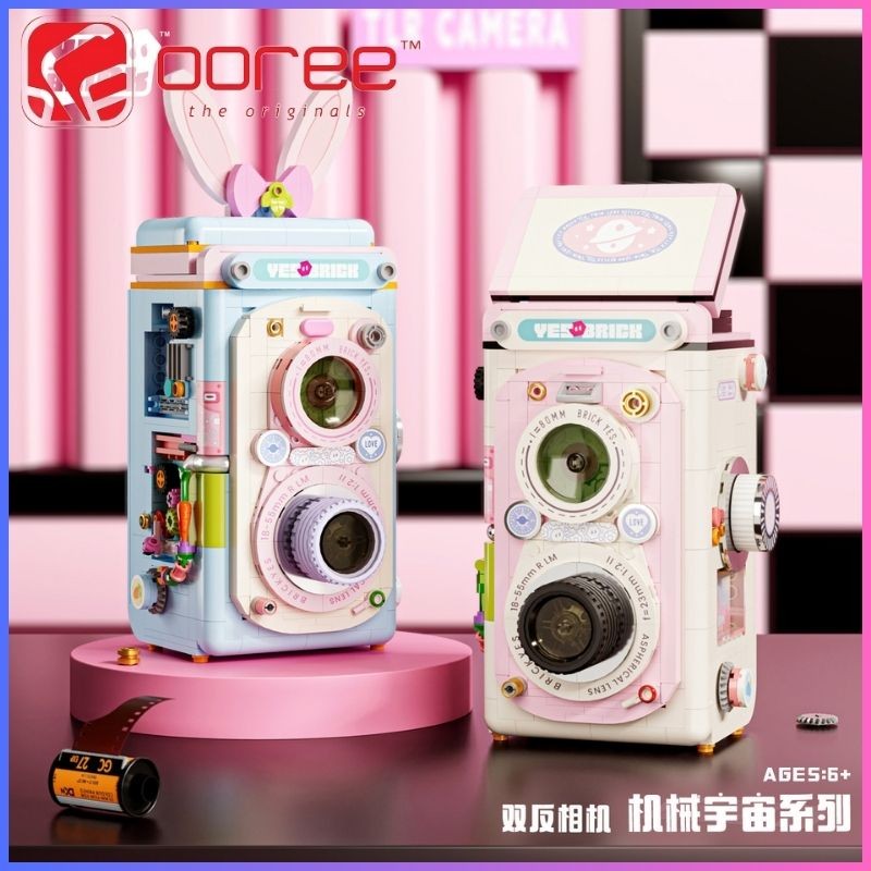 MINI BRICKS COMPATIBLE TOYS NANO BRICK TWIN LENS REFLEX CAMERA RETRO ...