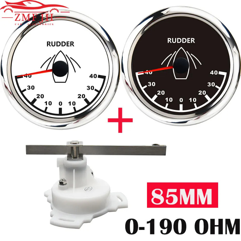 85mm Gauge 40 L~40 R Rudder Angle Indicatior with Rudder Angle Sensor ...