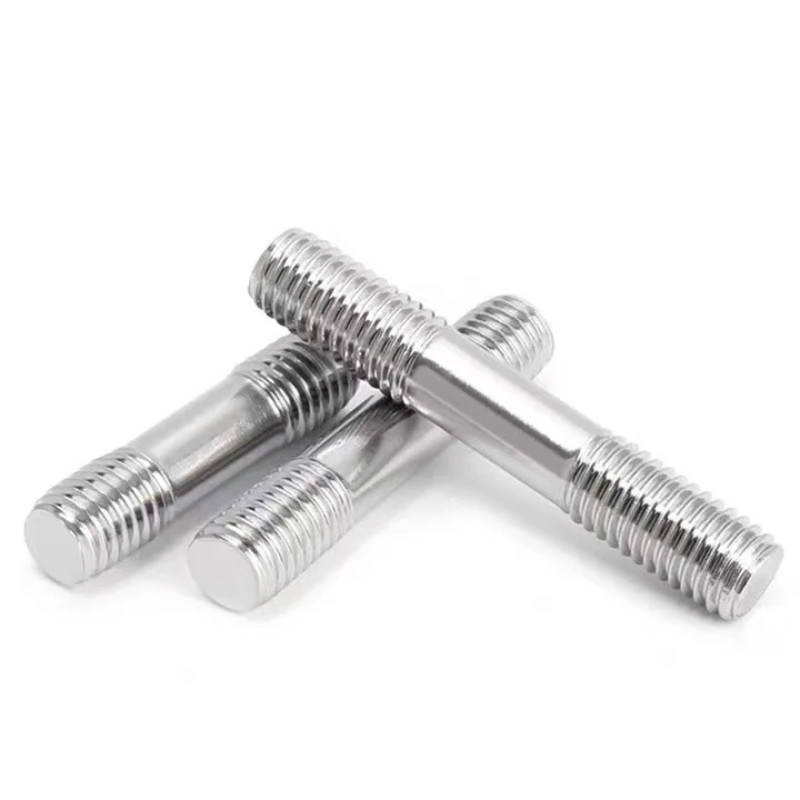 M3 M4 M5 M6 304 Stainless Steel Double End Thread Rod Headless Stud ...