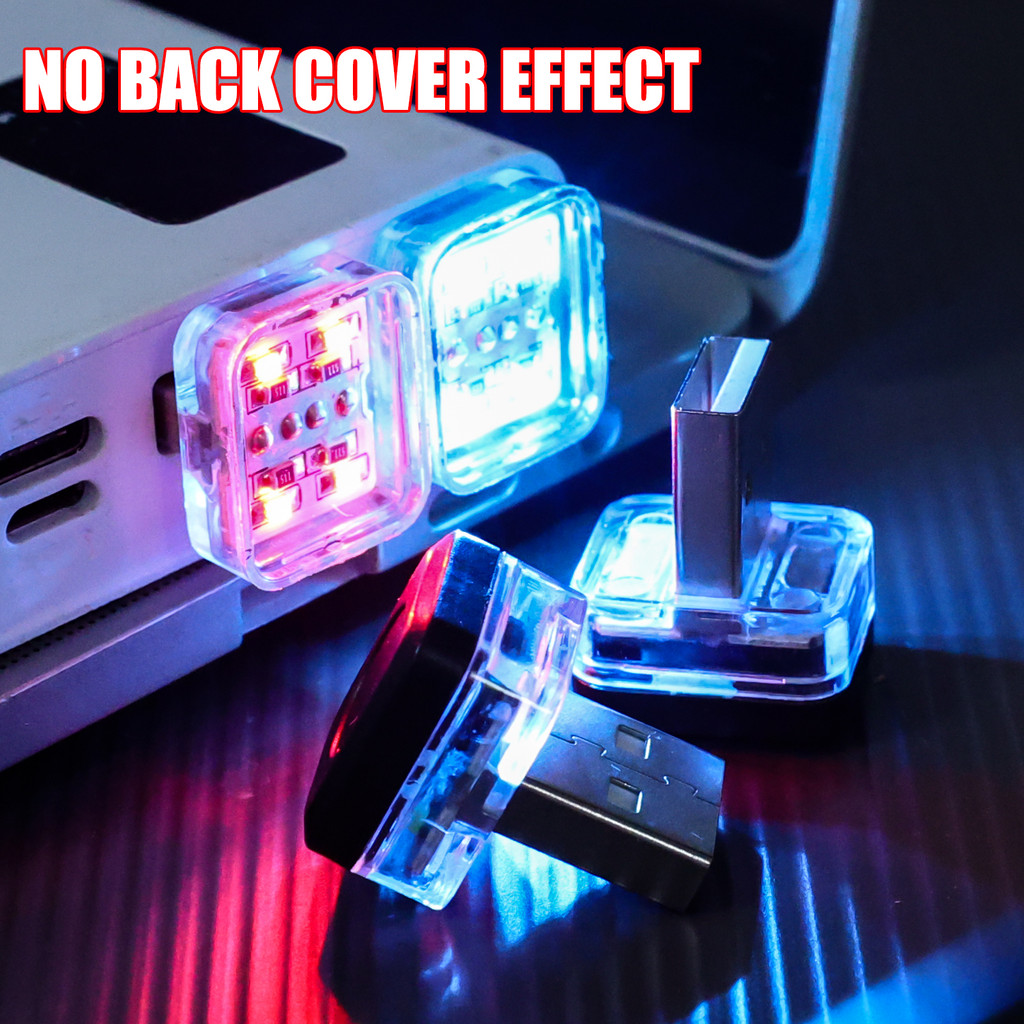 4Pcs USB Mini Car LED Ambient Light - Universal Interior Lighting ...