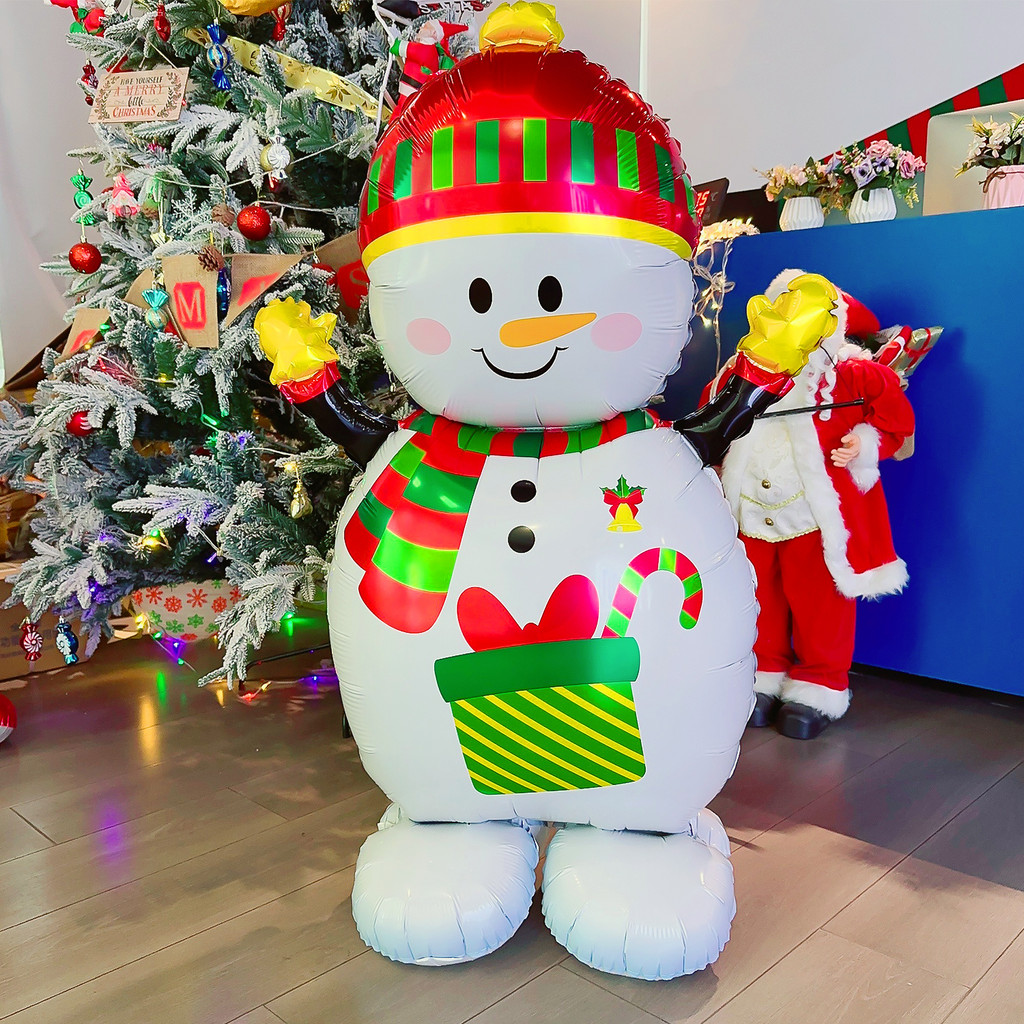 Xmas Snowman Walnut Soldier Modeling Inflatable Balloon - Standing ...
