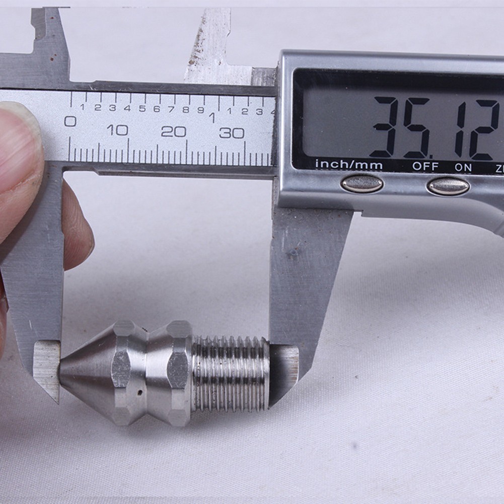 [JTFY] Pressure Washer Drain Sewer Cleaning Jetter Nozzle 7 Jets Male 1