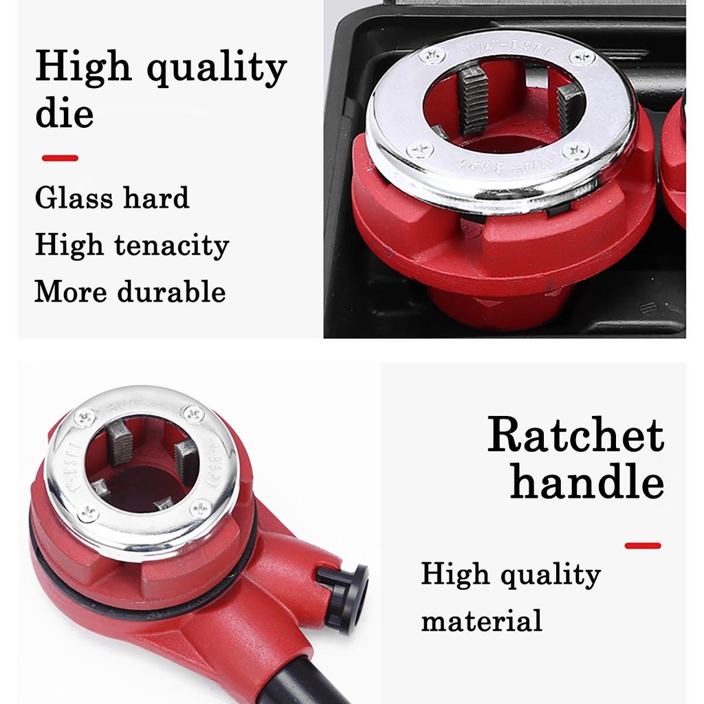 Manual Threading Machine Mini Screw Die Handle Galvanized Pipe Tapping ...