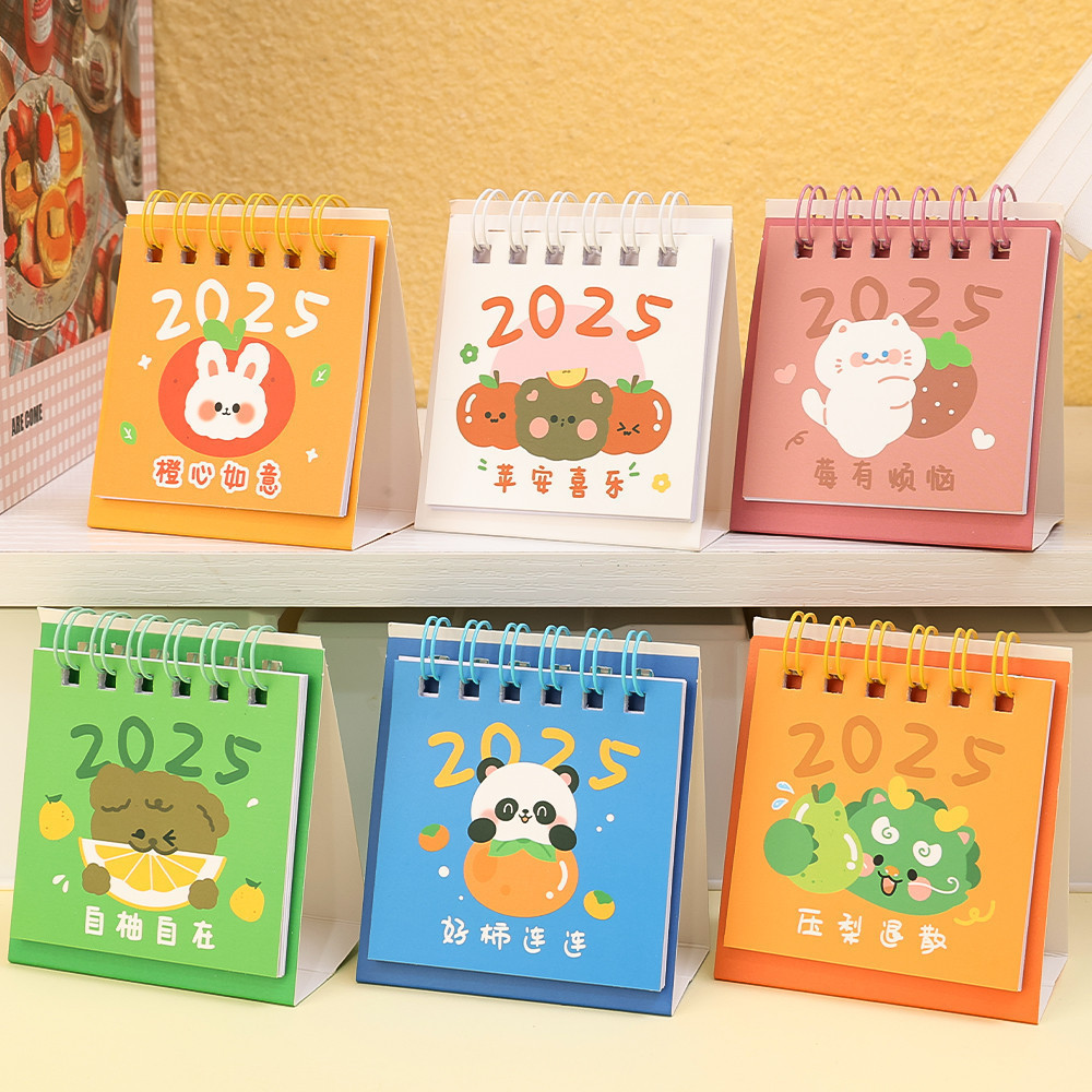 [ Featured ] 2025 Panda Capybara Mini Desk Calendar - Desktop Ornament ...