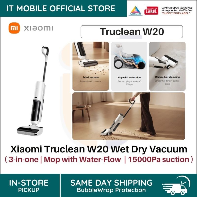 Xiaomi Truclean W20 Wet Dry Vacuum |15000pa power | 3-in-1 vacuum ...