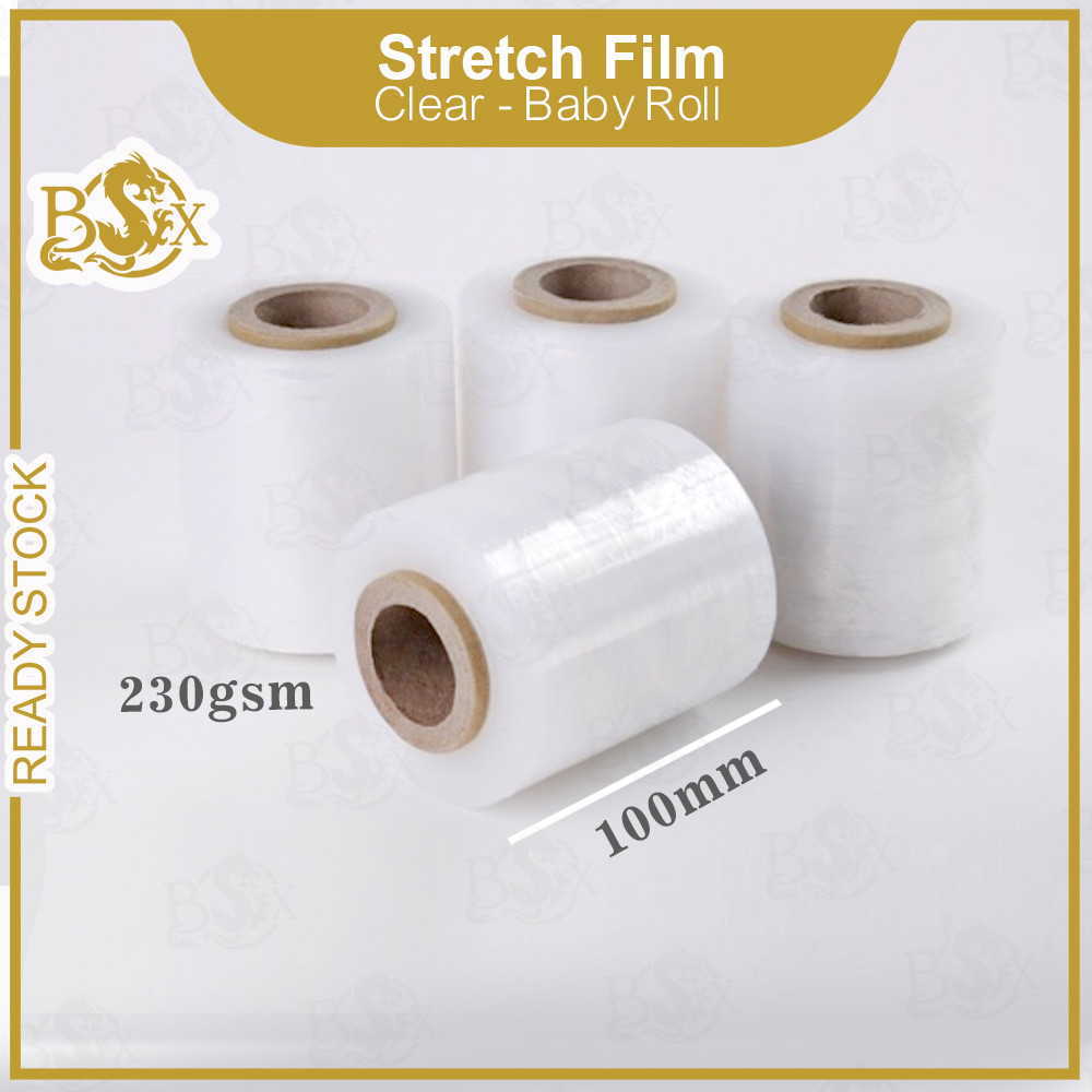 BABY MINI ROLL STRETCH FILM 100mm x 250gm x 1 roll | Shopee Malaysia