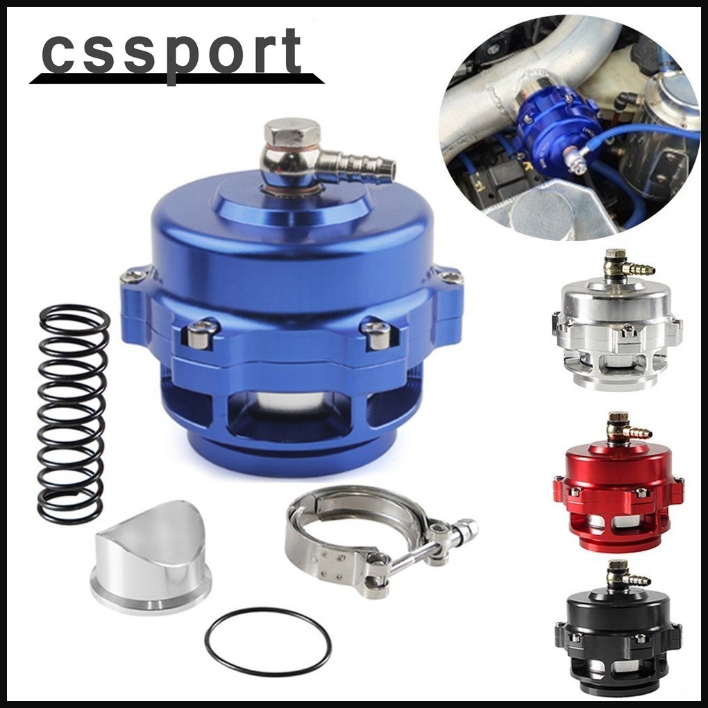 Emusa 50MM V Band Turbo Blow Off Valve – Universal BOV Blue For Intercooler Piping