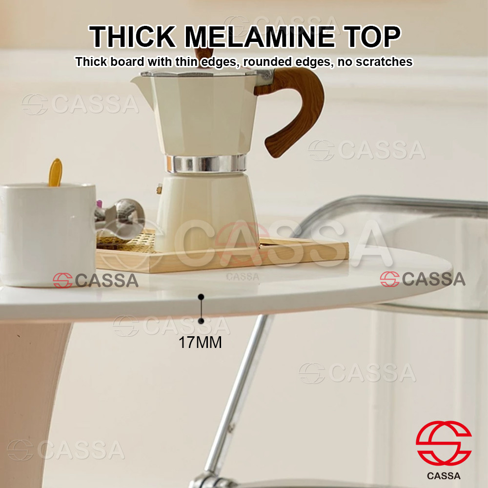Cassa Jet Melamine Top Round Table / Square Table 70cm Dining Cafe ...