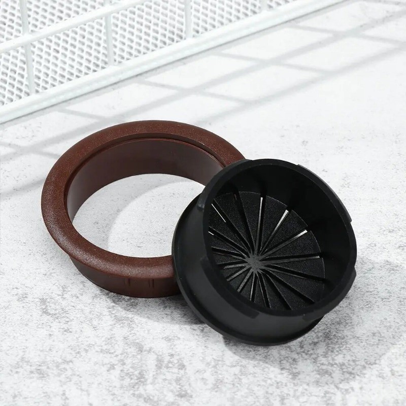 60mm Multicolor Table Cord Passing Plastic Box / Cable Wire Hole Caps ...