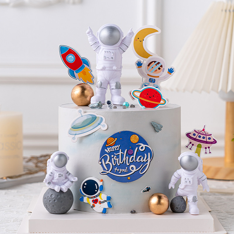 READY STOCK - Space Astronaut Spaceman Cake Topper | Shopee Malaysia