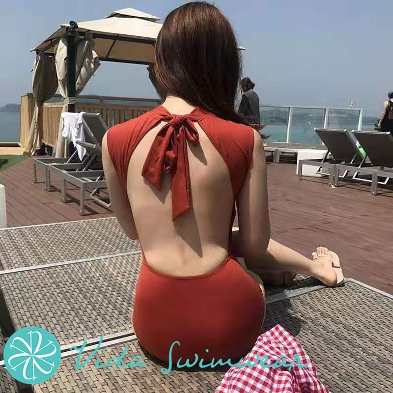 Women's Kore Side Lace Down Premium One Piece Swimsuit