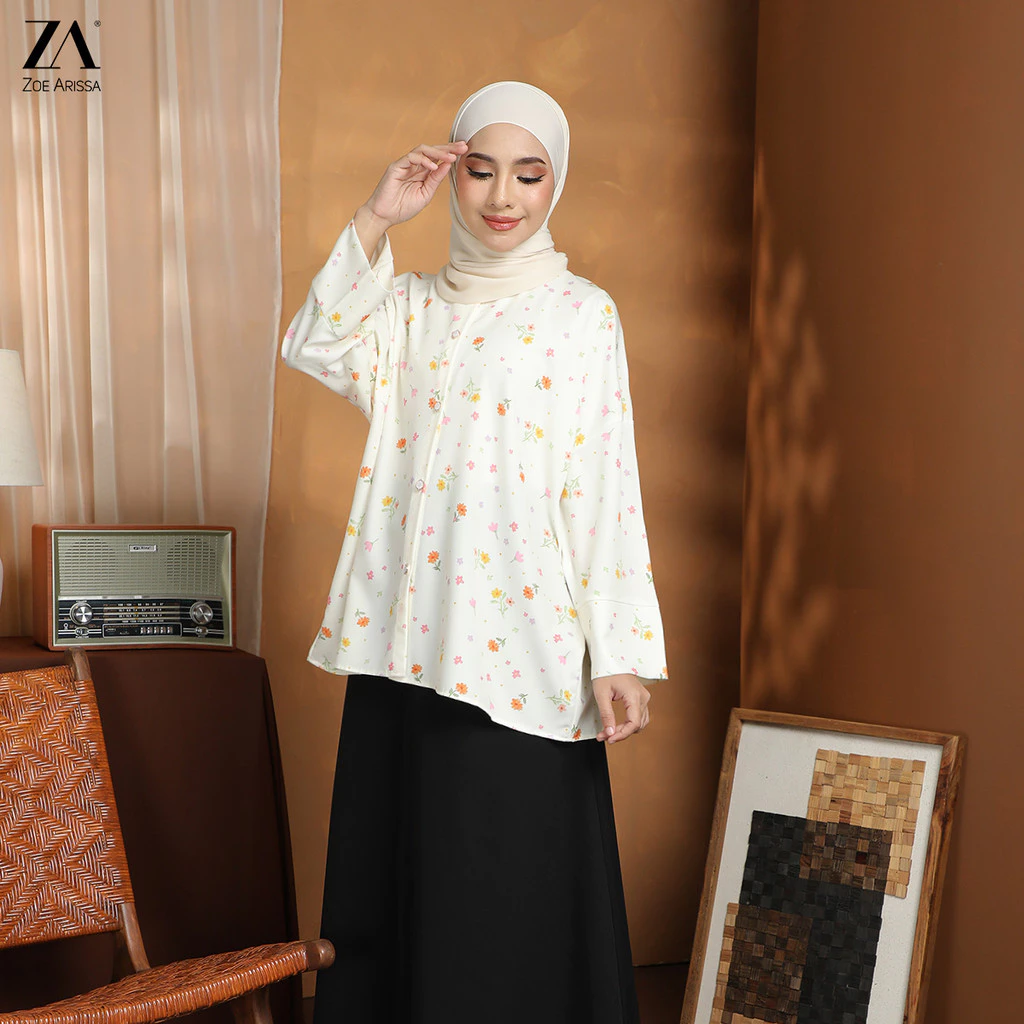 Floral Muslimah Blouse