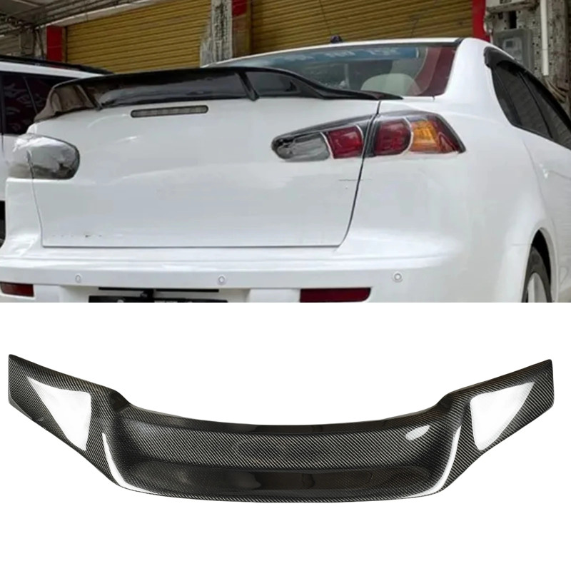 Car Rear Trunk Spoiler Lid Wing Splitter Lip For Mitsubishi Lancer EVO ...