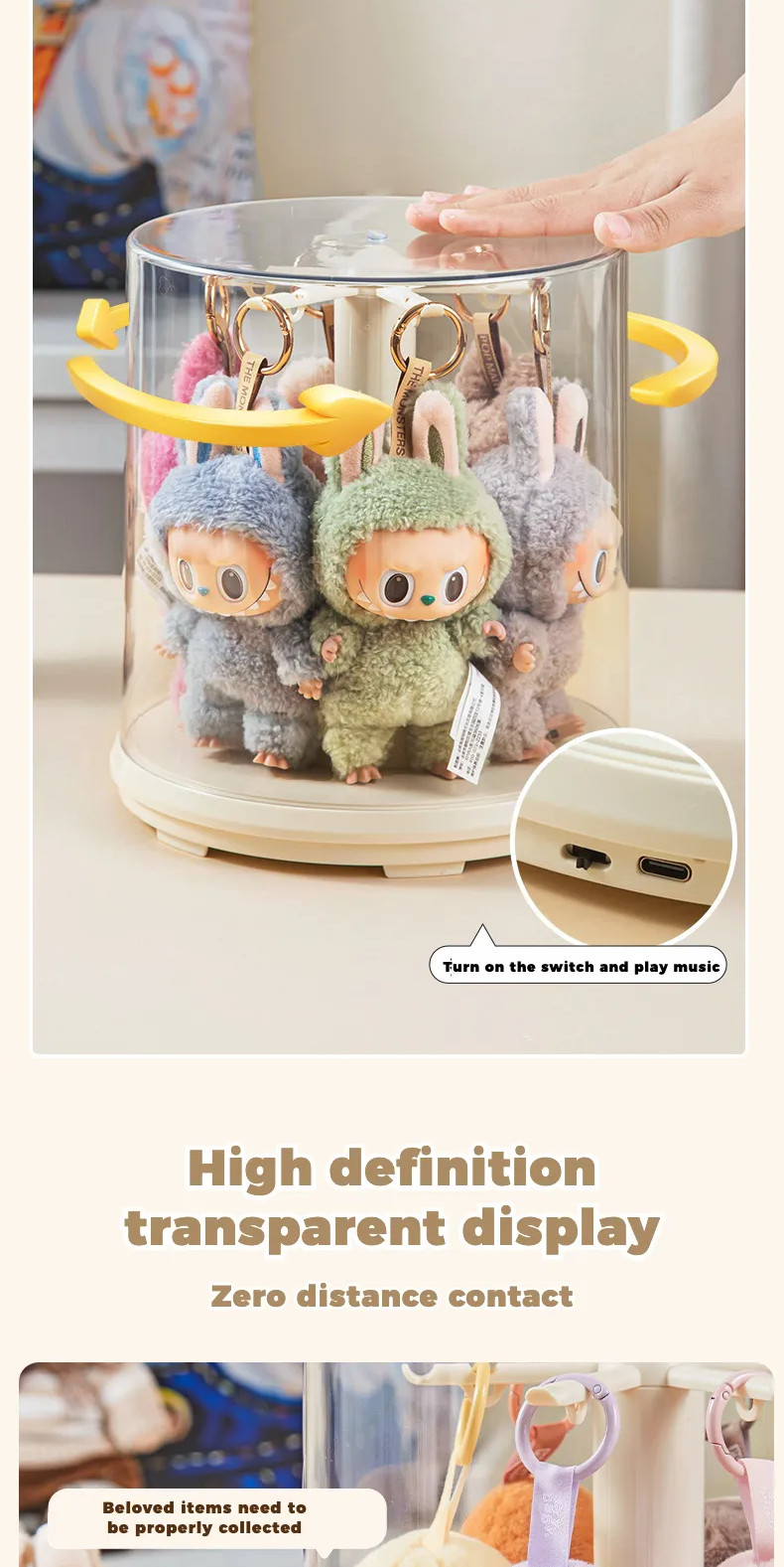 360 ° voice controlled display box, blind box, hand-held, electric ...