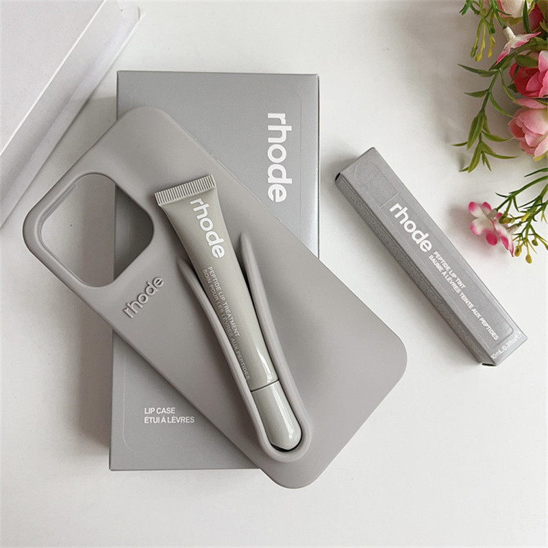 Rhode With Lip Gloss Phone Case for iPhone 15 14 13 12 11 Pro Max Plus ...