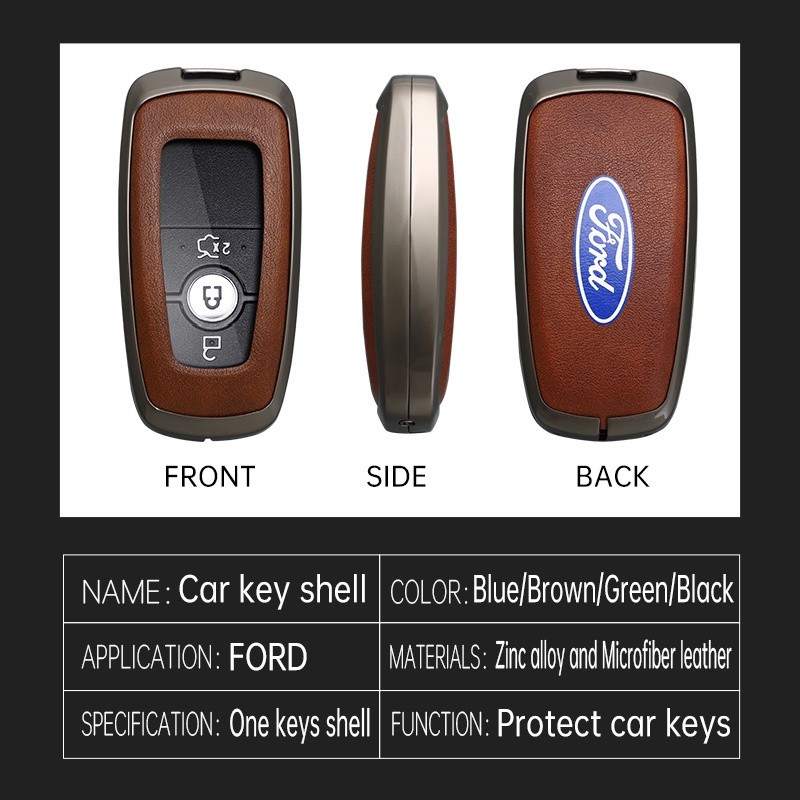 6D Zinc alloy Key Cover For Ford New Ranger Wildtrak Ranger Sport 2023 ...