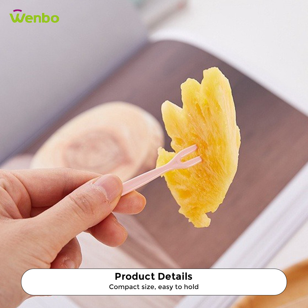 Wenbo Garfu Mini Fruit Fork Disposable Plastic Fork Durable Lightweight ...