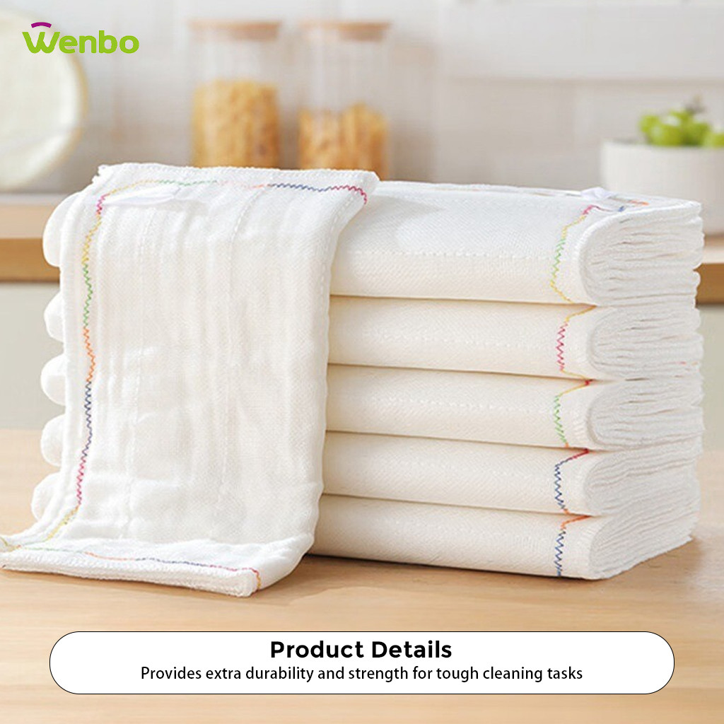 Wenbo Rainbow Oil Wipe Rag Kitchen Soft Cotton Thick Dishcloth High ...