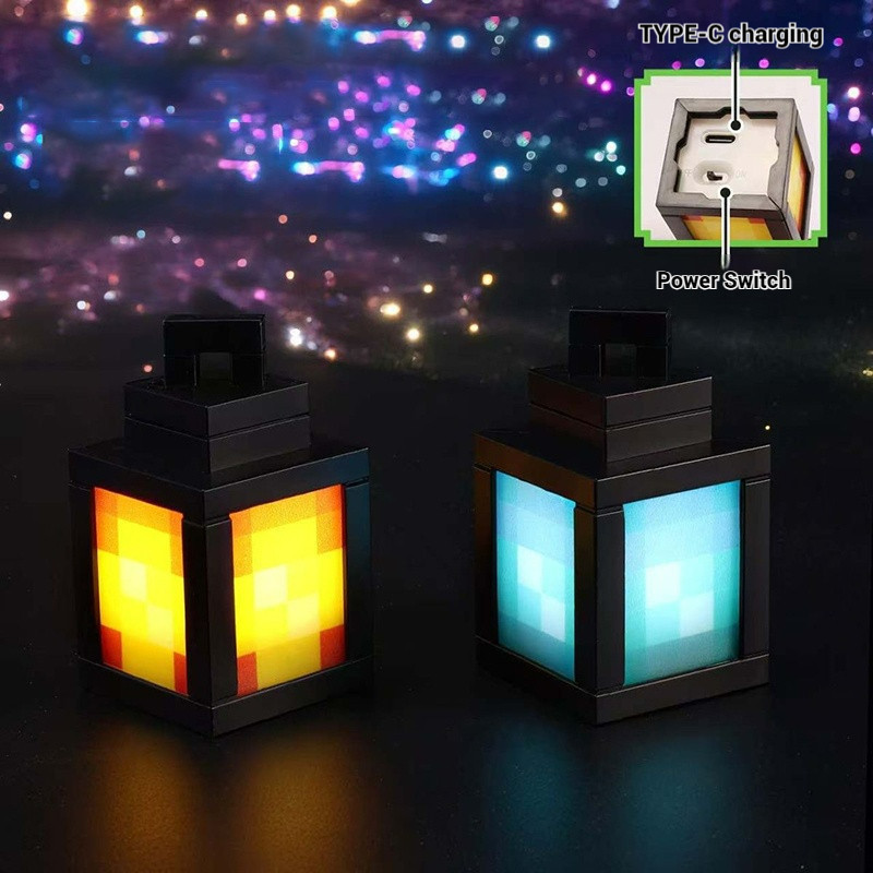 Minecraft Luminous Keychain Square Block Design Keyring Student ...