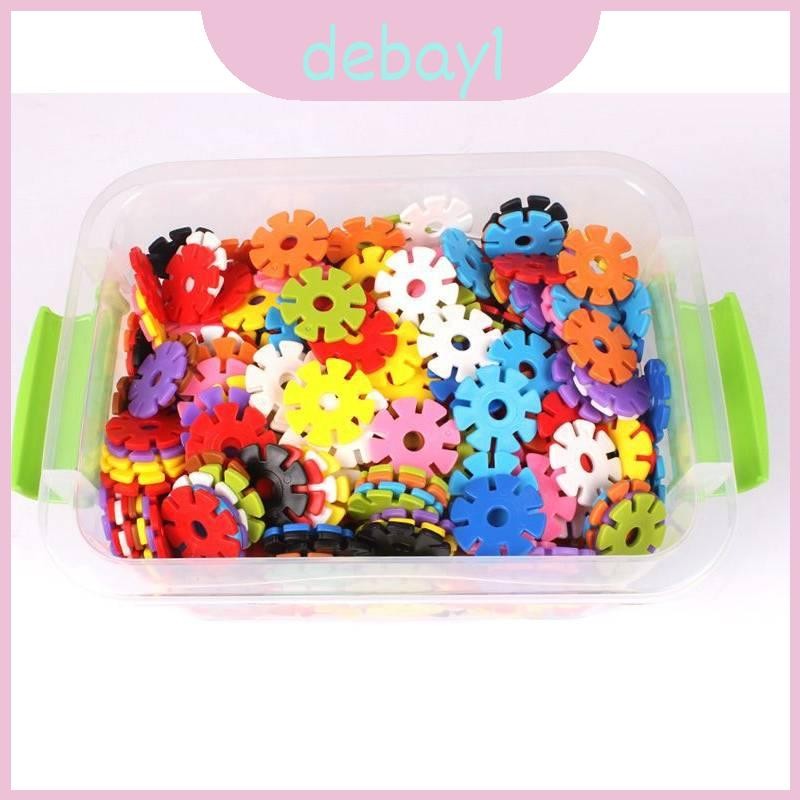Blocks Snowflake Assembly For Kids Plastic Interlocking Pieces Set 400 ...