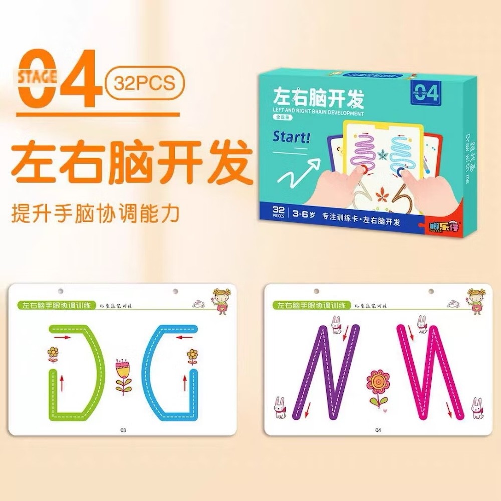 (READY STOCK) Left and Right Brain Development Training Kid Early ...