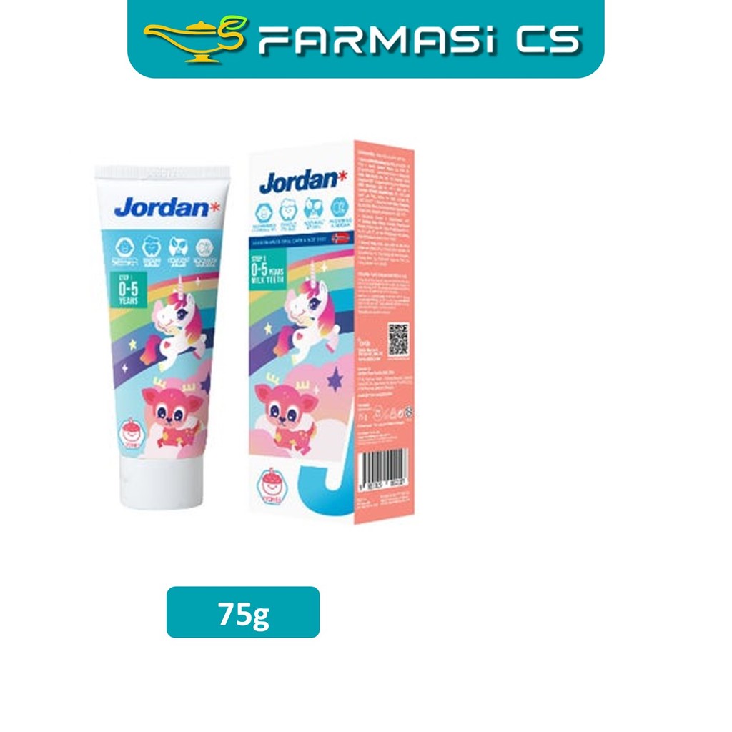 (LYCHEE Flavour) Jordan Step 1 Kids Toothpaste 75g (0 - 5 years old ...