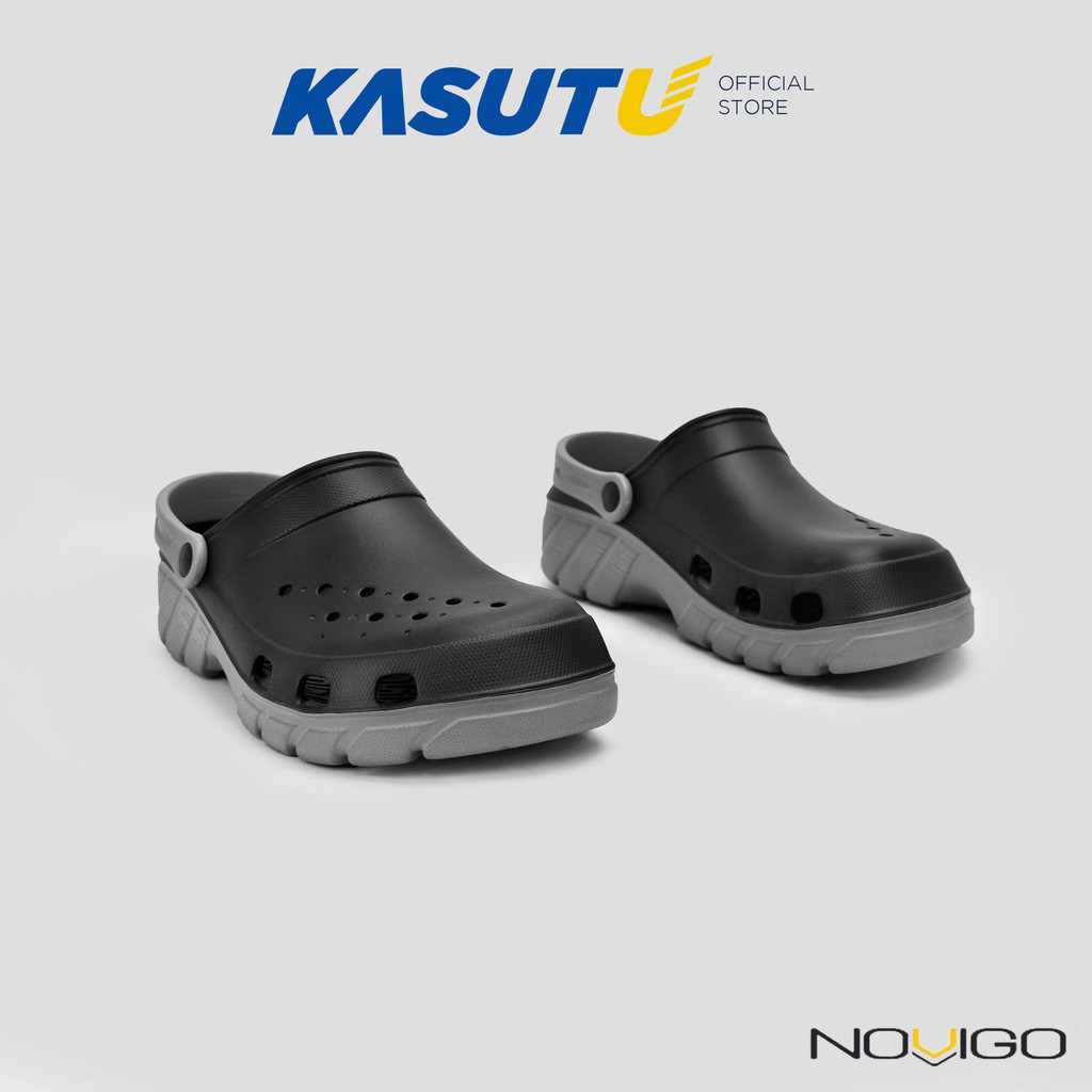 NOVIGO Unisex Slip On Rubber Sandal Getah Mudah Pakai Perempuan Lelaki ...