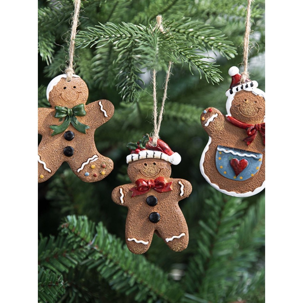 Pinkunn Gingerbread Man Trophy - 3-Pack Acrylic Awards For Christmas Party, Contest, Decor