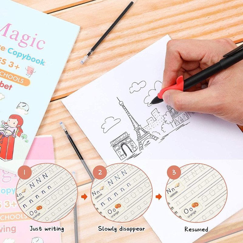 Automatic Fade Kit Magic Disappearing Refill Invisible Ink Gel Pens