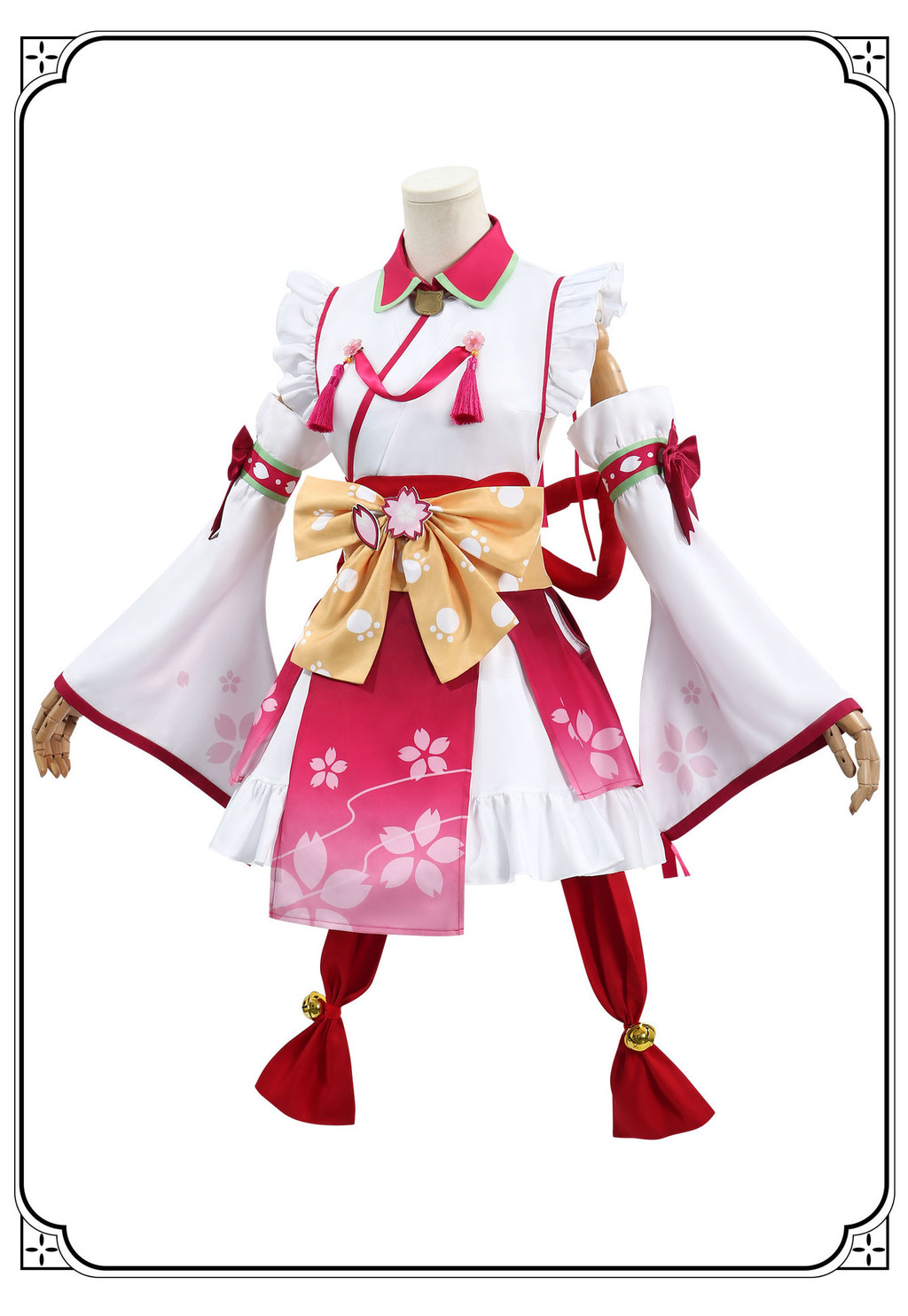 Virtual YouTuber Cos Sakura Miko Cosplay Anime Game Clothing Set 