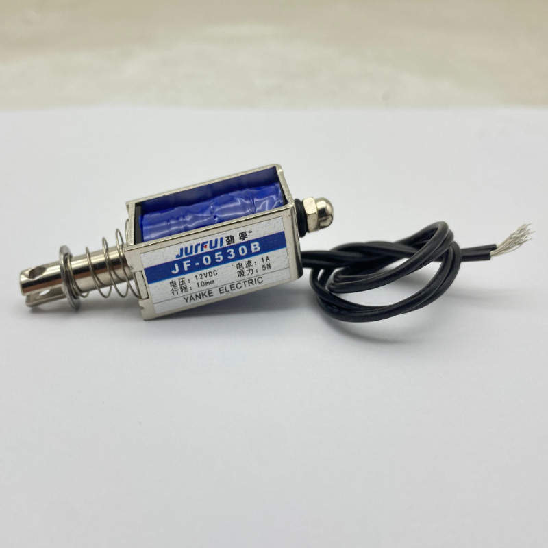 JF-0530B 6V 12V 24V Push Pull type Open Frame Electromagnet 5N travel ...
