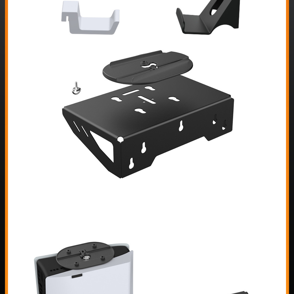DOBE PS5 Console Wall Mount Bracket Game Holder Wall-Hanging Stable ...