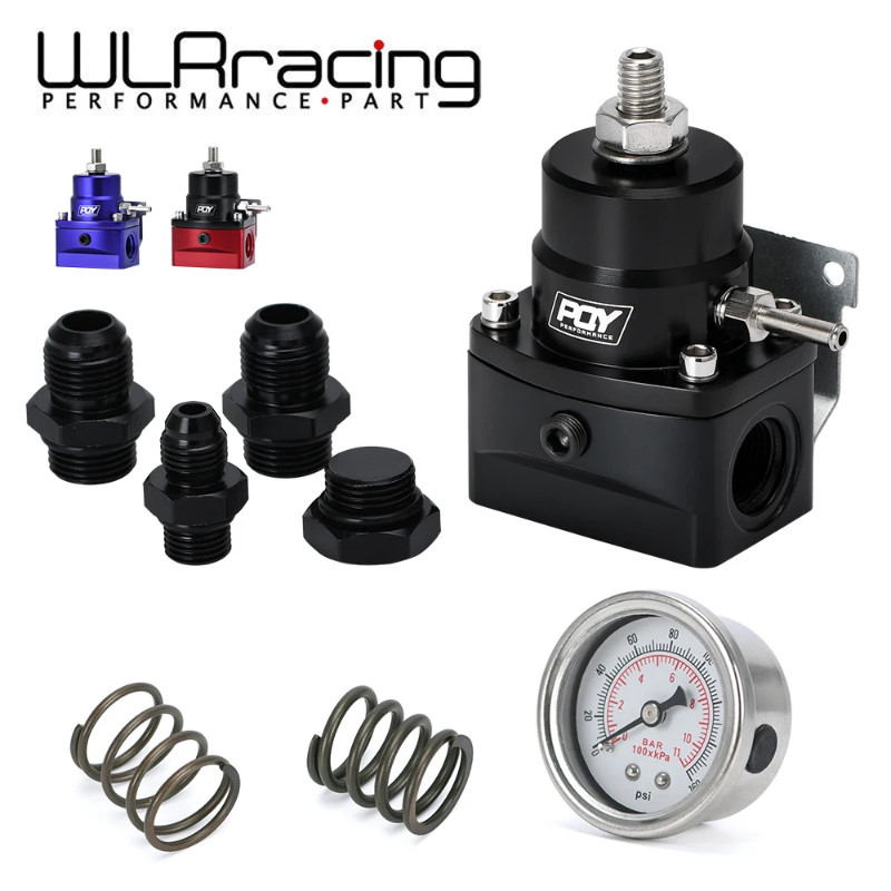 Universal Aluminum Fuel Pressure Regulator AN8 Feed & AN6 Return Line W ...